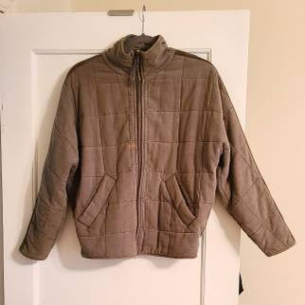Bohme Womans Bomber Jacket   Khalki Color    Size XS